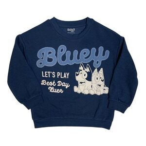 Boy's Long Sleeve Licensed Character Soft Fleece Crewneck Sweatshirt - Bluey